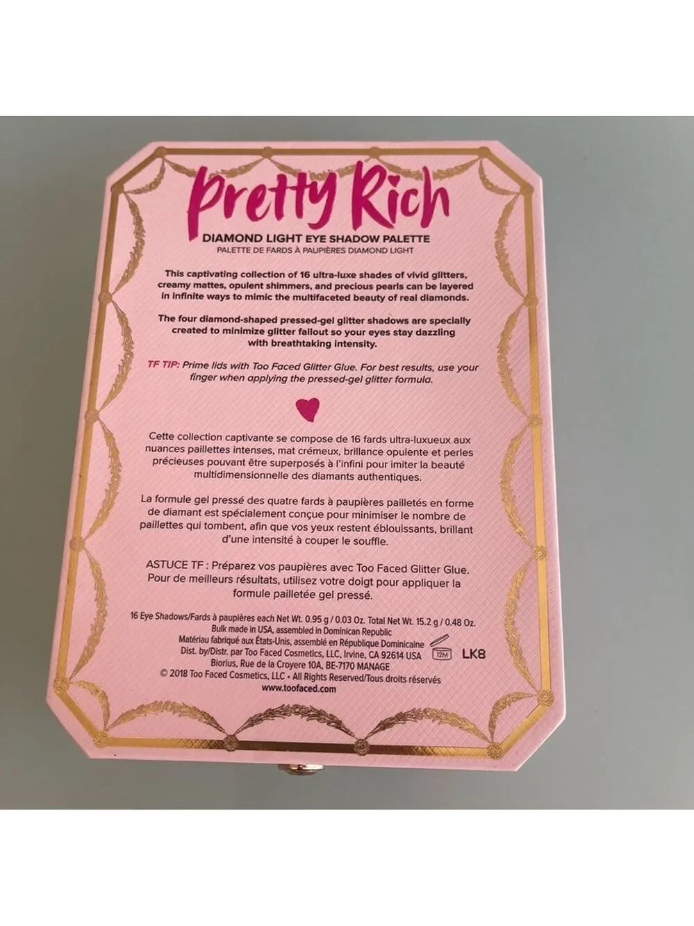 TOO FACED PRETTY RICH DIAMOND LIGHT EYE SHADOW PALETTE LIMITED EDITION - Picture 3 of 6